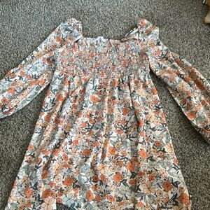 Cupshe Multicolored Smocked Ruffled Babydoll Dress